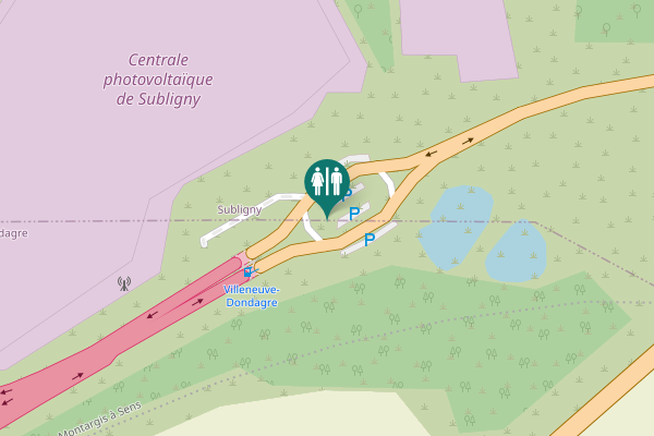 Map showing location of D 660 Toilet