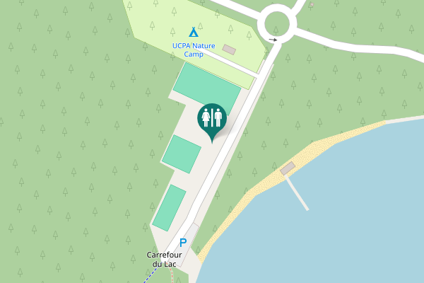 Map showing location of Carcans Toilet