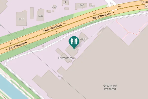Map showing location of Industrieterrein Kanaal-Noord 2002 Toilet