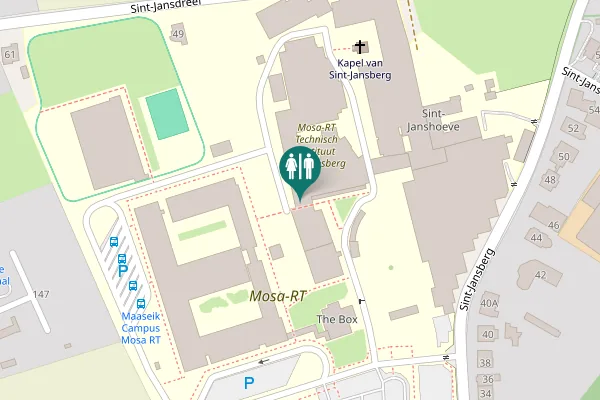 Map showing location of Weertersteenweg 135a Toilet