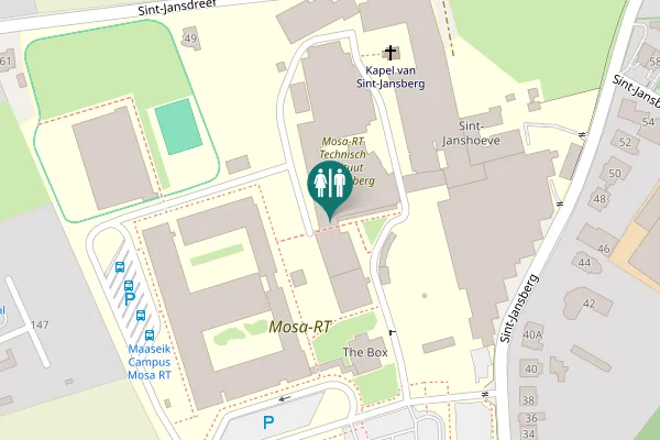 Map showing location of Weertersteenweg 135a Toilet