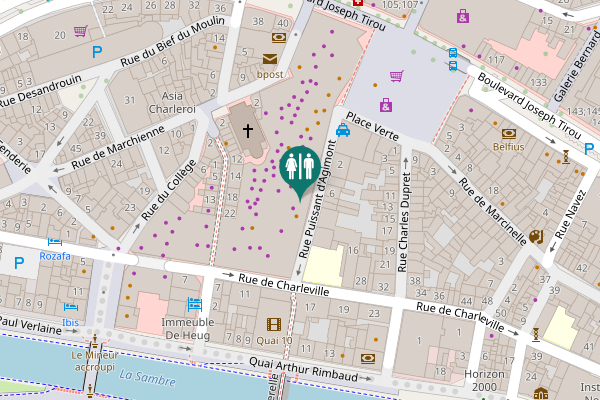 Map showing location of Rue Puissant d'Agimont 10 Toilet