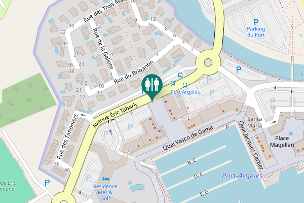 Map showing location of Place du Nouveau Monde 4 Toilet
