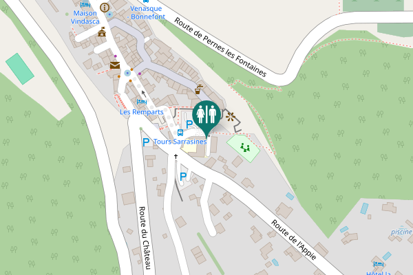 Map showing location of Ruelle de l'École Toilet
