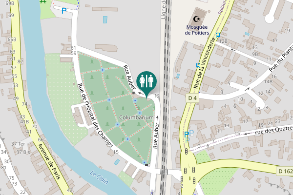 Map showing location of Rue Auber 12 Toilet