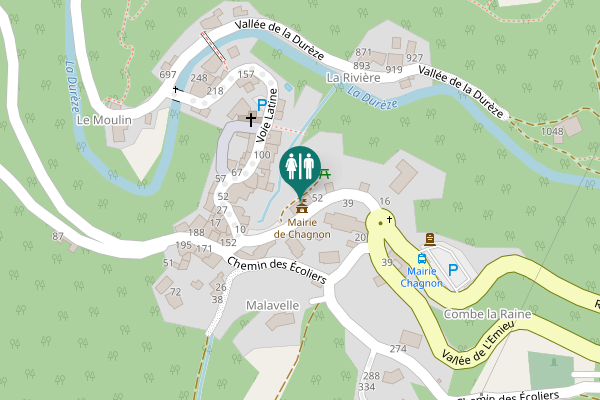 Map showing location of Rue de la Fontaine Disparue 72 Toilet