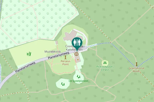 Map showing location of Planetariumweg 18-19 Toilet