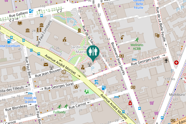 Map showing location of Avenue André Morizet 24 bis Toilet