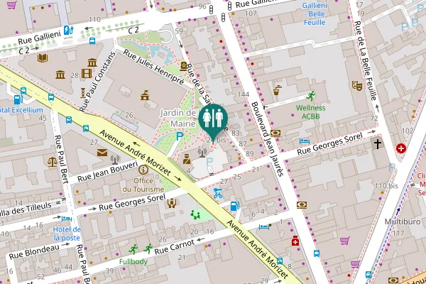 Map showing location of Avenue André Morizet 24 bis Toilet