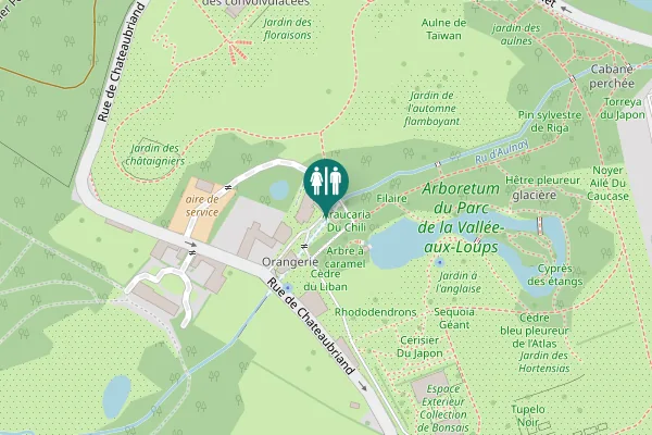 Map showing location of Rue de Chateaubriand 60 Toilet