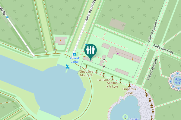 Map showing location of Allée de La Petite Venise Toilet