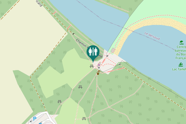 Map showing location of Chemin Félix Picard Toilet