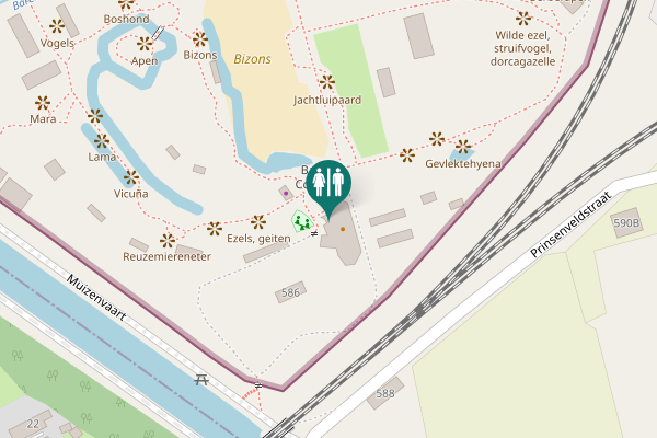 Map showing location of Toilet take away Wapiti