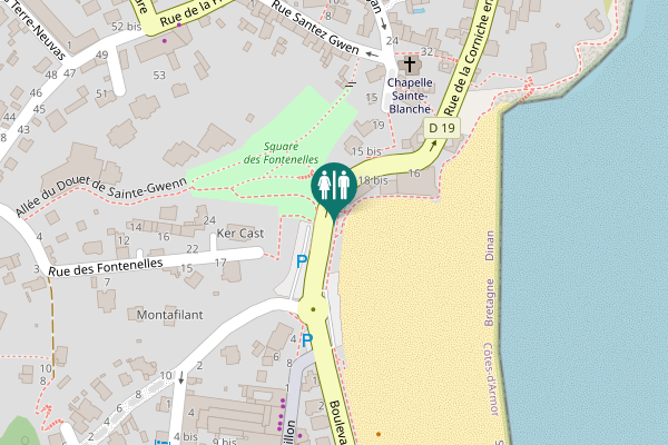 Map showing location of Rue de la Corniche en l'Isle 20 Toilet