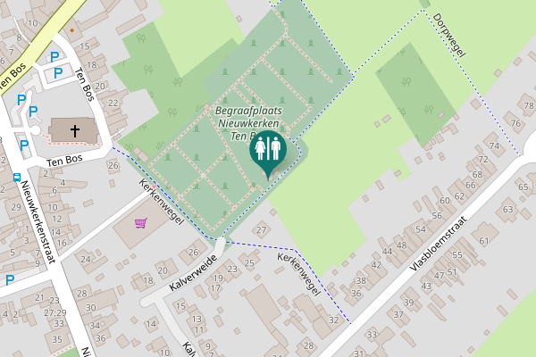 Map showing location of Kalverweide 27 Toilet