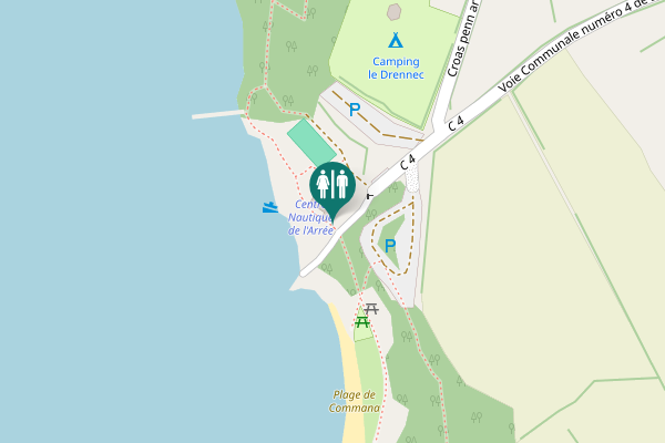 Map showing location of Croas penn ar n'each 2 Toilet