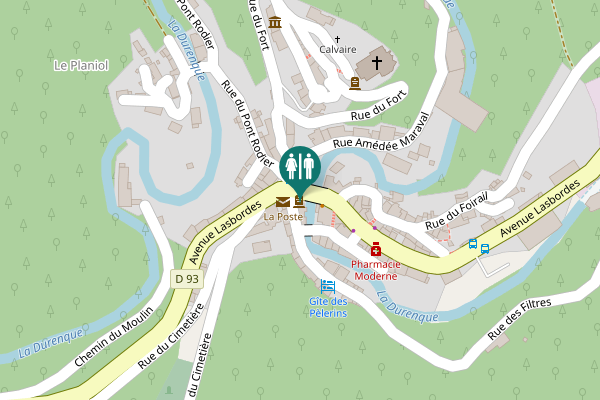 Map showing location of Avenue Lasbordes Toilet