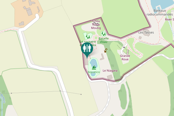 Map showing location of Milizac-Guipronvel Toilet