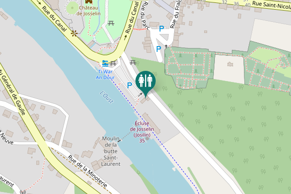 Map showing location of C 6 Toilet
