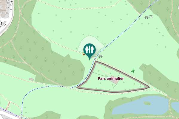 Map showing location of Le Creusot Toilet