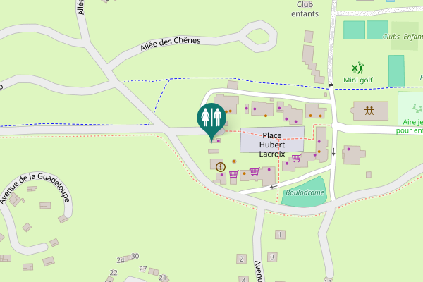 Map showing location of Grayan-et-l'Hôpital Toilet