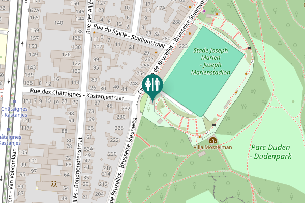 Map showing location of Chaussée de Bruxelles - Brusselse Steenweg 252 Toilet