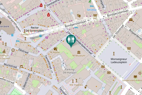 Map showing location of Leopold Vanderkelenstraat 26 Toilet