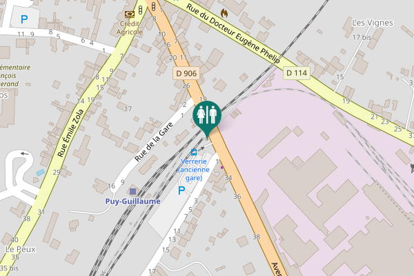 Map showing location of Avenue Édouard Vaillant 30 Toilet