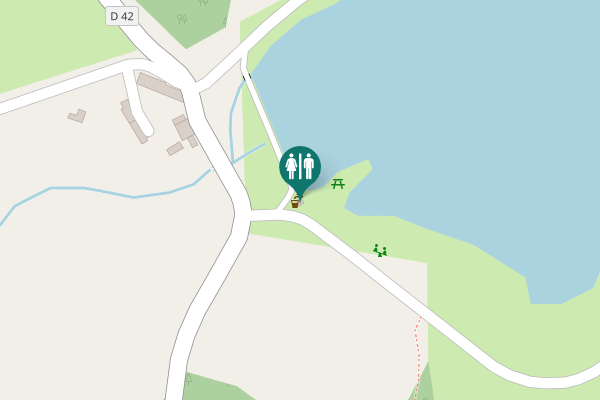 Map showing location of Marsac Toilet