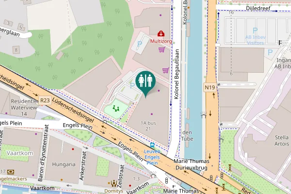 Map showing location of Kolonel Begaultlaan 1 Toilet