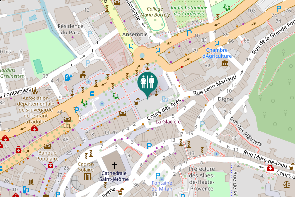 Map showing location of Place du Général de Gaulle 26 Toilet