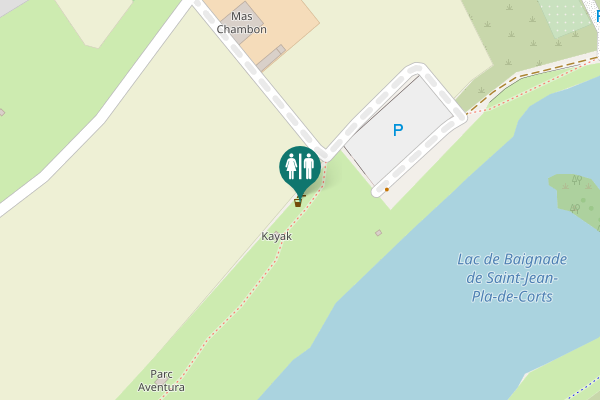 Map showing location of Saint-Jean-Pla-de-Corts Toilet