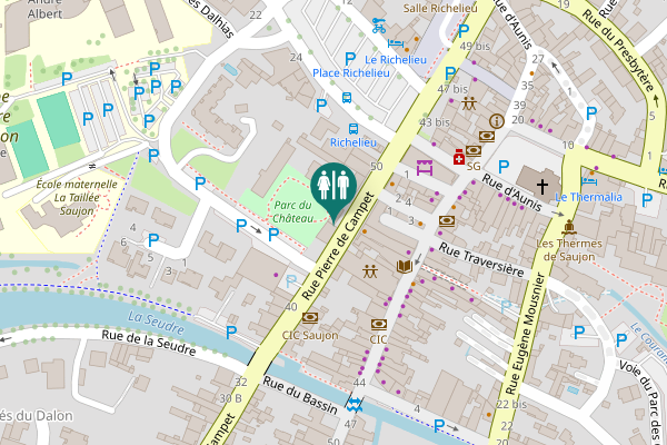 Map showing location of Rue Pierre de Campet 44 Toilet