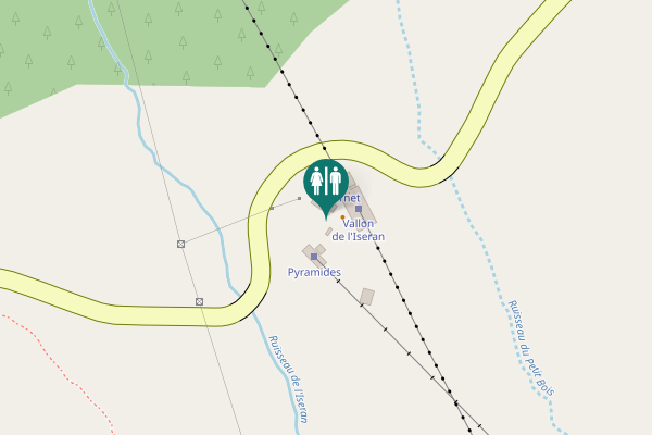 Map showing location of Fornet