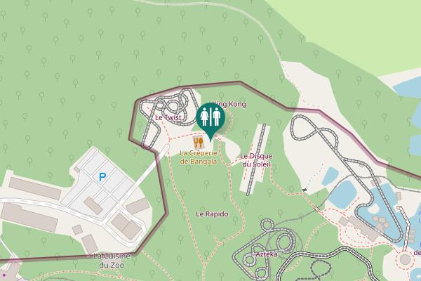 Map showing location of Place de la Gaité Toilet