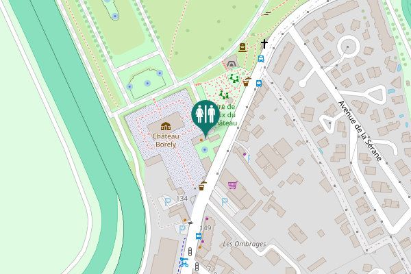 Map showing location of Avenue Clot-Bey 134 Toilet