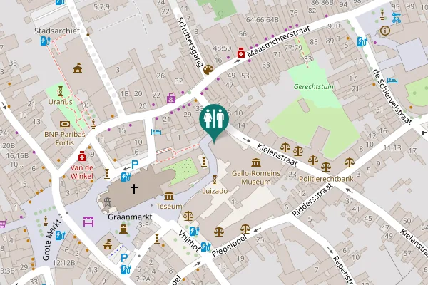 Map showing location of Kielenstraat 15 Toilet