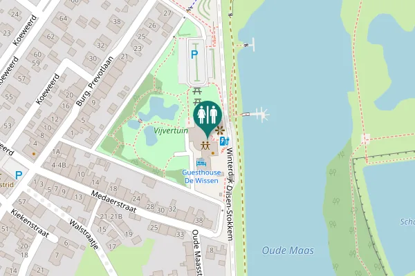 Map showing location of Negenoordlaan 2-3 Toilet