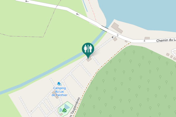 Map showing location of Chemin du Lac 1 Toilet