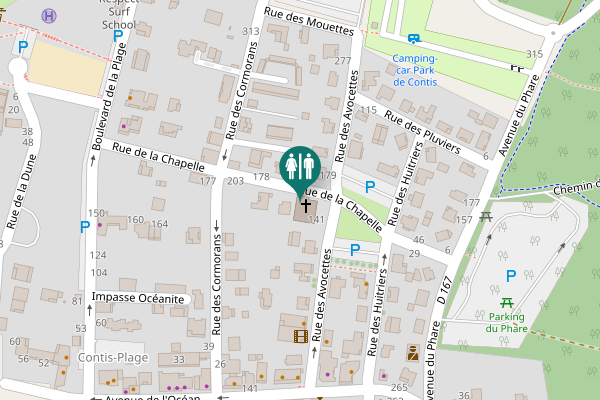 Map showing location of Rue de la Chapelle 139 Toilet