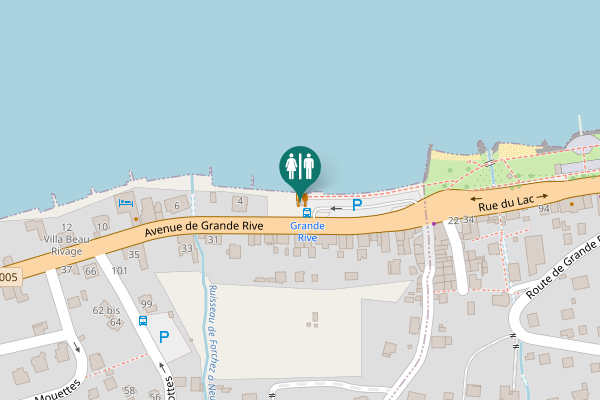 Map showing location of Avenue de Grande Rive 4 Toilet