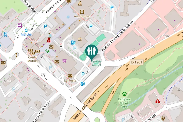 Map showing location of Impasse Saint-Jean Toilet