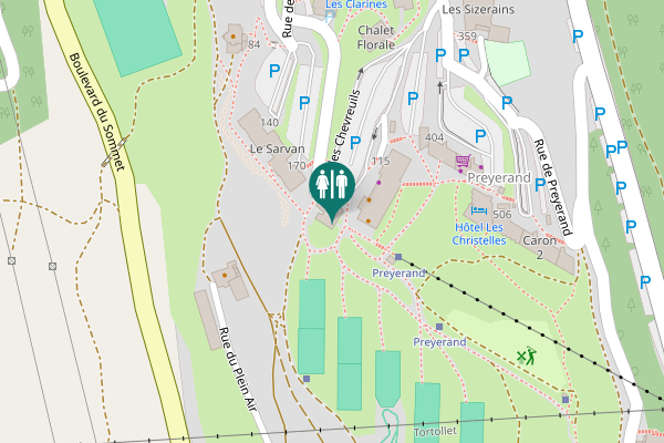 Map showing location of Rue des Chevreuils 160 Toilet