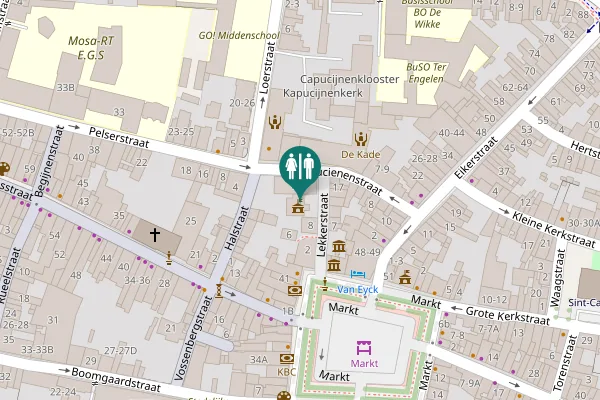 Map showing location of Lekkerstraat 10 Toilet