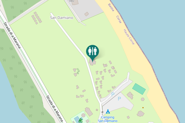 Map showing location of Lido de la Marana 1075 Toilet
