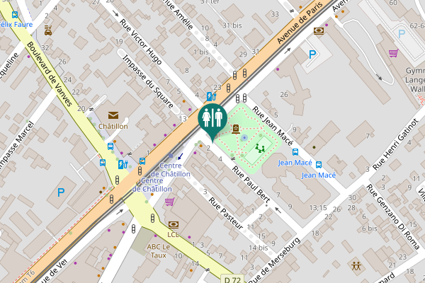 Map showing location of Rue Paul Bert 1 Toilet
