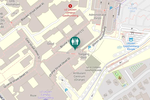 Map showing location of Herestraat - Ring Zuid 49 Toilet