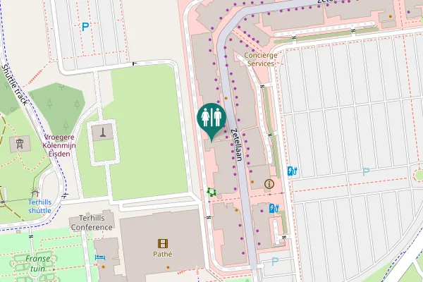 Map showing location of Zetellaan 100 Toilet