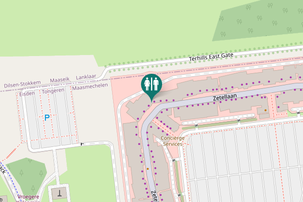 Map showing location of Zetellaan 100 Toilet