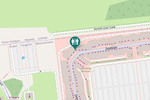 Map showing location of Zetellaan 100 Toilet